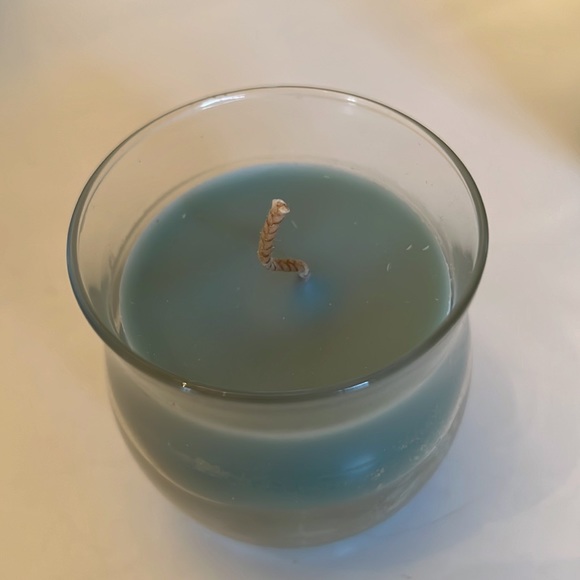 2 Partylite Mini Barrel Candles NIB blue and teal - Picture 5 of 5